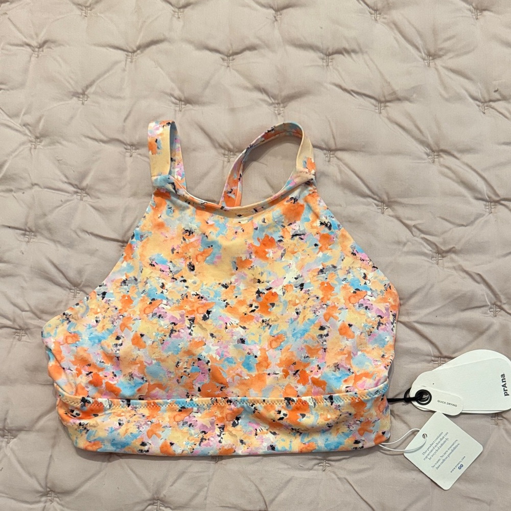 Prana Multicolor Abstract Tank Top